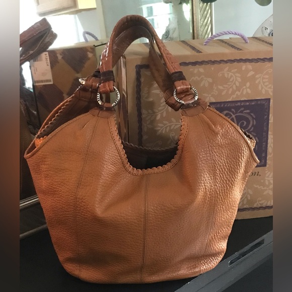 Brighton Tan Leather Tote Bag - Picture 3 of 13